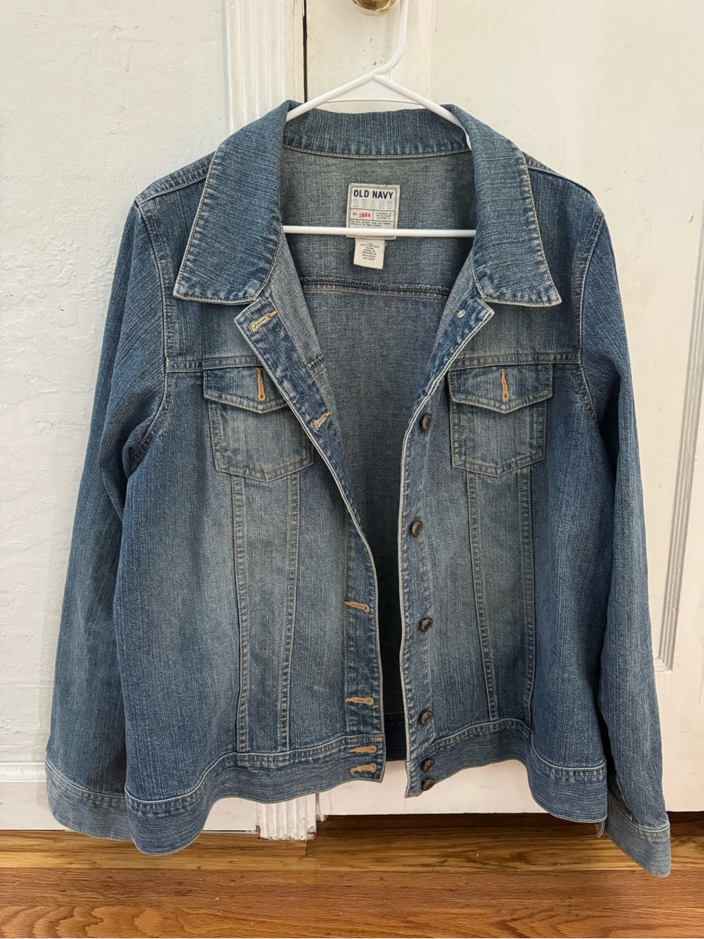Old Navy women Denim Jean Jacket Trucker Size XXL